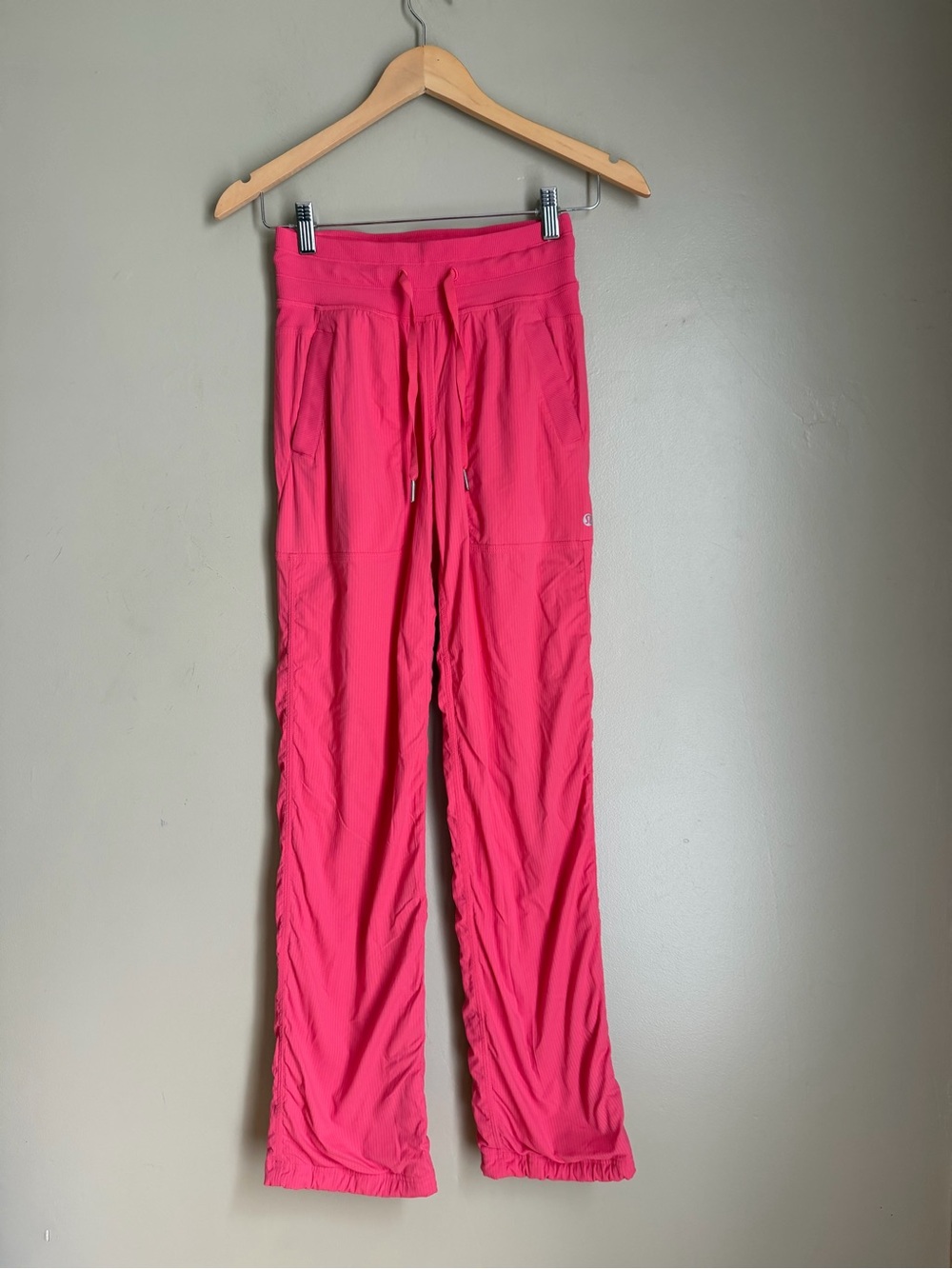 Lululemon Dance Studio MR LINED Pant size 0 Regular Glaze Pink - Fully Lined